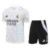 Conjunto (Camiseta+Pantalón Corto) Real Madrid Pre-Match 2024-25 Blanca - Niño